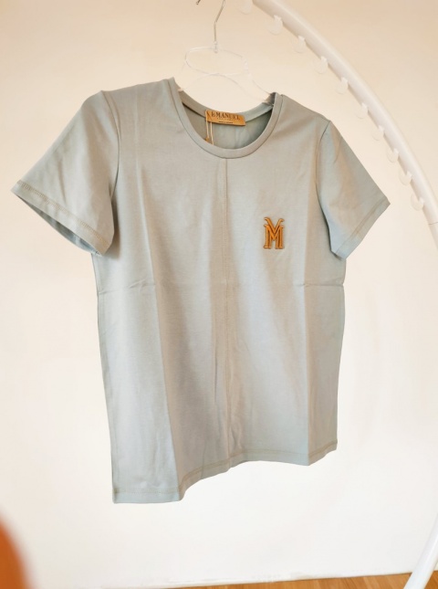 T-shirt MIRAGE gołębi błękit - LA MANUEL