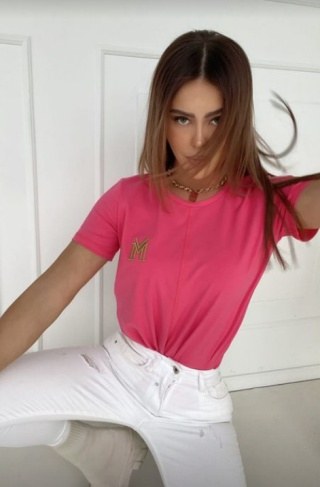 T-shirt MIRAGE fuksja - LA MANUEL