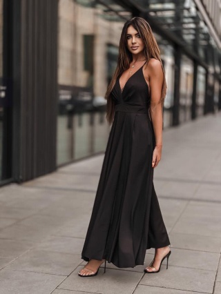 Długa sukienka BRASIL monstery - SEMPRE