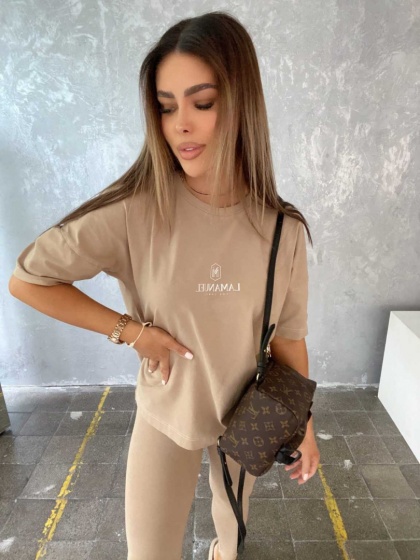 Komplet LAZY piaskowy - LA MANUEL