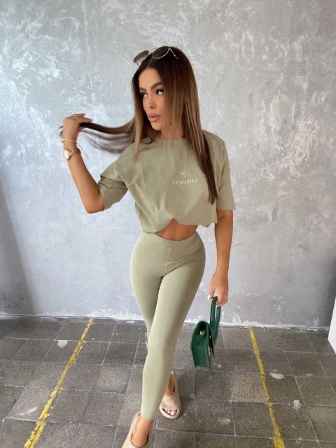 Komplet LAZY oliwkowy - LA MANUEL