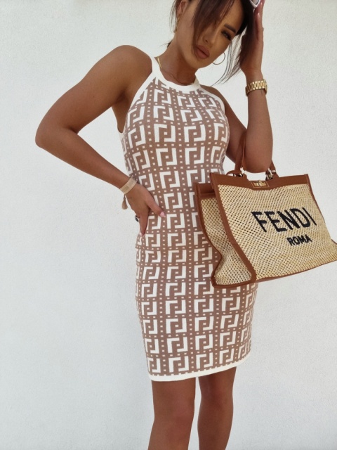 Sukienka LIUJO czekoladowa - BY ME