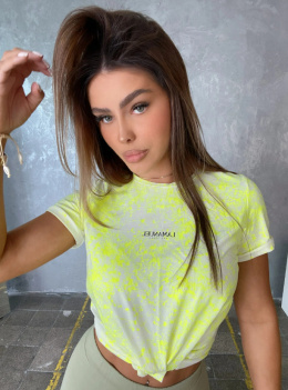 T-shirt VISIONARY neon żółty - LA MANUEL