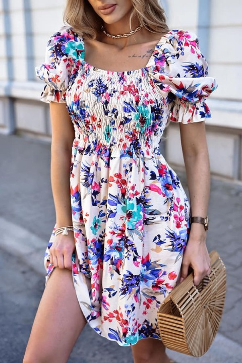 Gorsetowa sukienka w kwiaty - XANA