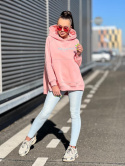 Bluza SARA LOGO brzoskiwnia z turkusowym napisem - SEMPRE