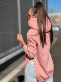 Bluza SARA LOGO brzoskiwnia z turkusowym napisem - SEMPRE