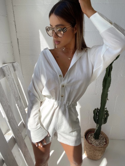 Kombinezon LAURELL ecru - LA MANUEL