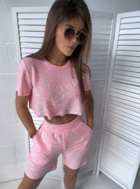 Komplet NEW TRY różowy - LA MANUEL