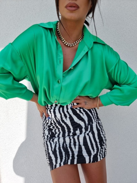 Satynowa koszula EMERALD - BY ME