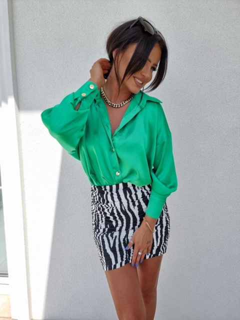 Satynowa koszula EMERALD - BY ME