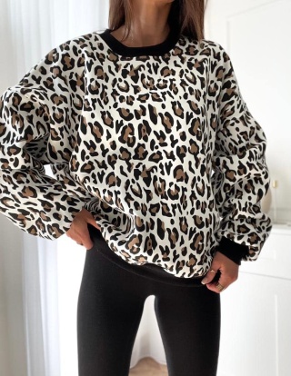 Bluza panterka biała - BOCCA