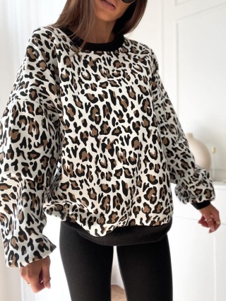 Bluza panterka biała - BOCCA