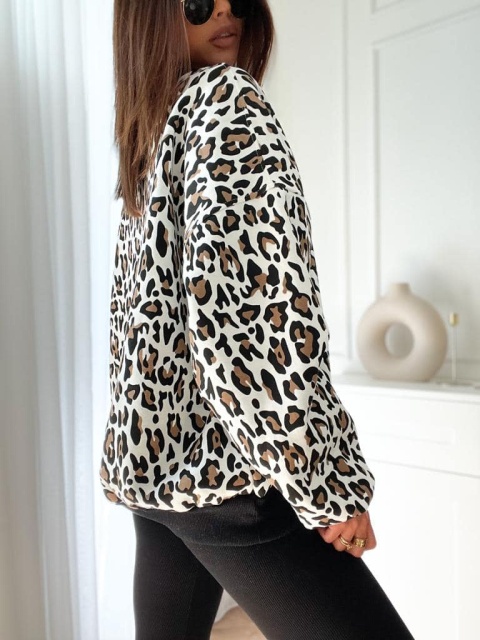 Bluza panterka biała - BOCCA