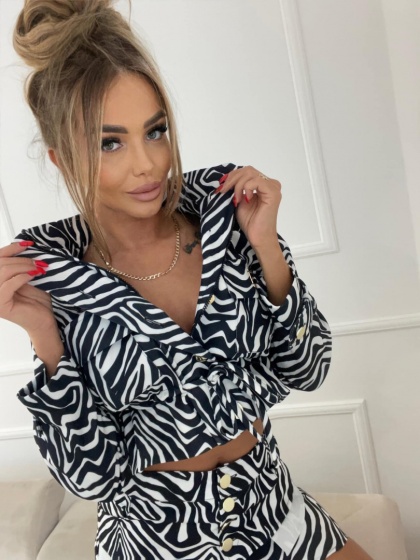 Krótka kurtka ZEBRA - AGATHA FASHION