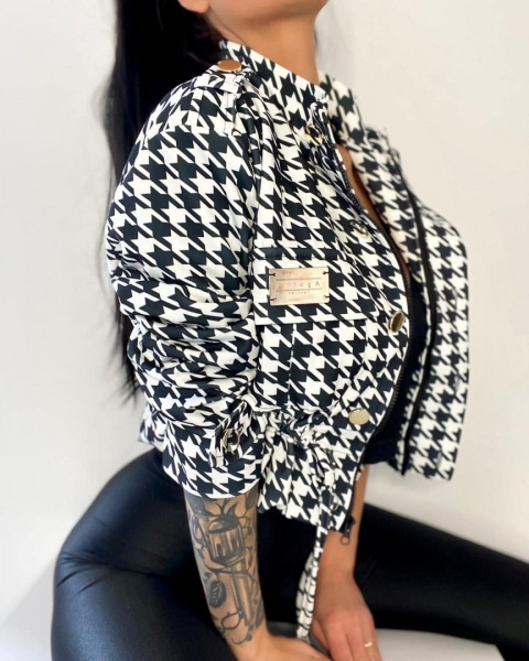 Krótka kurtka PEPITKA - AGATHA FASHION