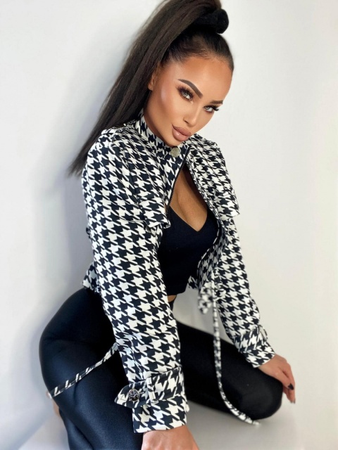 Krótka kurtka PEPITKA - AGATHA FASHION