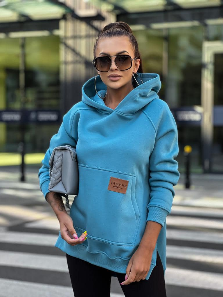 Bluza SARA niebieska - SEMPRE Bluza SARA niebieska - SEMPRE