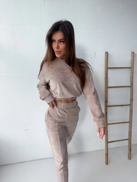 Komplet VELOUR beż - LA MANUEL