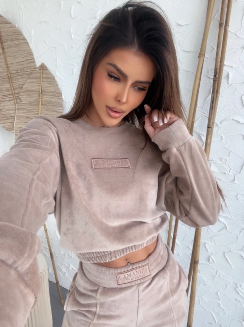 Komplet VELOUR beż - LA MANUEL