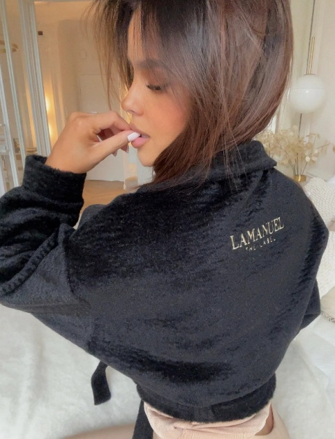 Kurtka FURR czarna - LA MANUEL