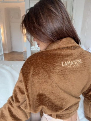 Kurtka FURR brązowa - LA MANUEL