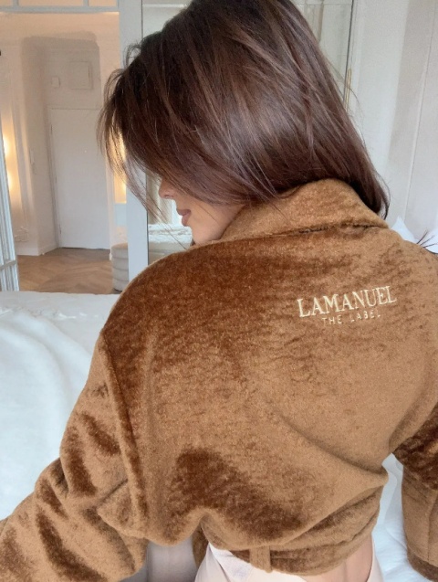 Kurtka FURR brązowa - LA MANUEL