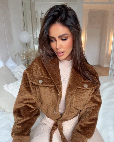 Kurtka FURR brązowa - LA MANUEL