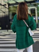 Sweter z frędzlami FRINGIE zielony - SEMPRE Sweter z frędzlami FRINGIE zielony - SEMPRE